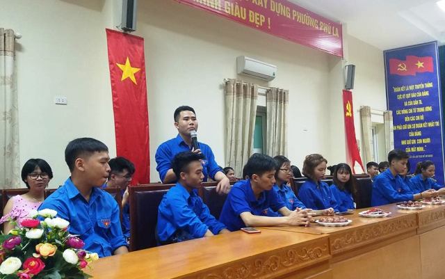Quận Hà Đông: Sinh hoạt chi đoàn điểm