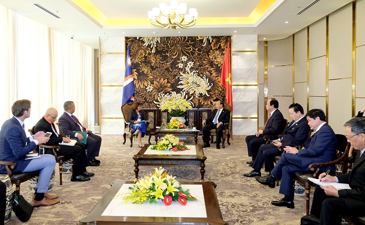 Thủ tướng Nguyễn Xuân Phúc tiếp lãnh đạo các nước dự GEF 6