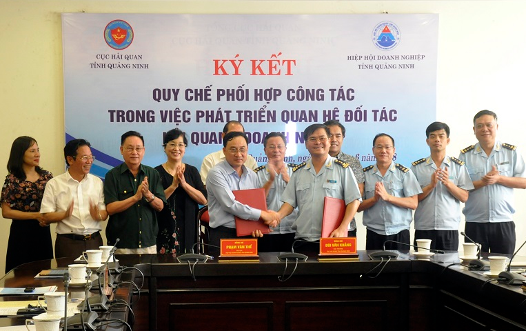 Cục Hải quan tỉnh Quảng Ninh ký kết Quy chế phối hợp với Hiệp hội doanh nghiệp tỉnh