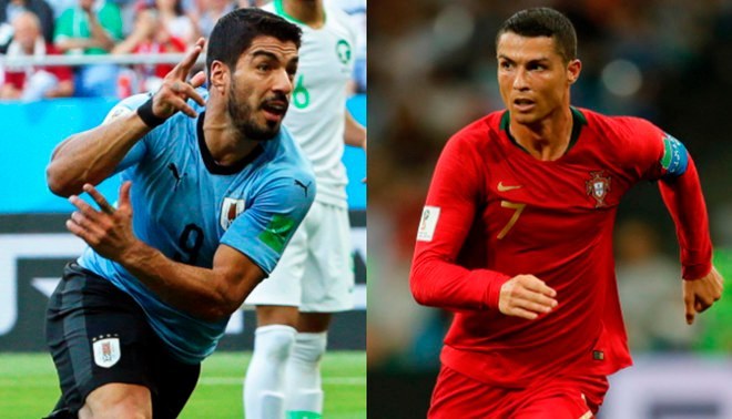 01h00 ngày 1/7, vòng 1/8 W.C 2018, sân Fisht Olympic: Uruguay – Bồ Đào Nha