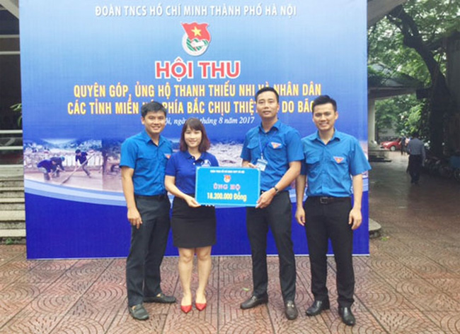 Tuổi trẻ Thủ đô vận động quyên góp ủng hộ nhân dân các tỉnh miền núi phía Bắc