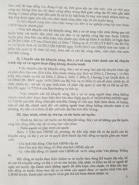 Hồ sơ sẽ được thẩm định ở cấp xã và cấp huyện rồi trình lên Sở Nội vụ để thẩm định trước khi trình sang Chủ tịch UBND tỉnh Bắc Giang