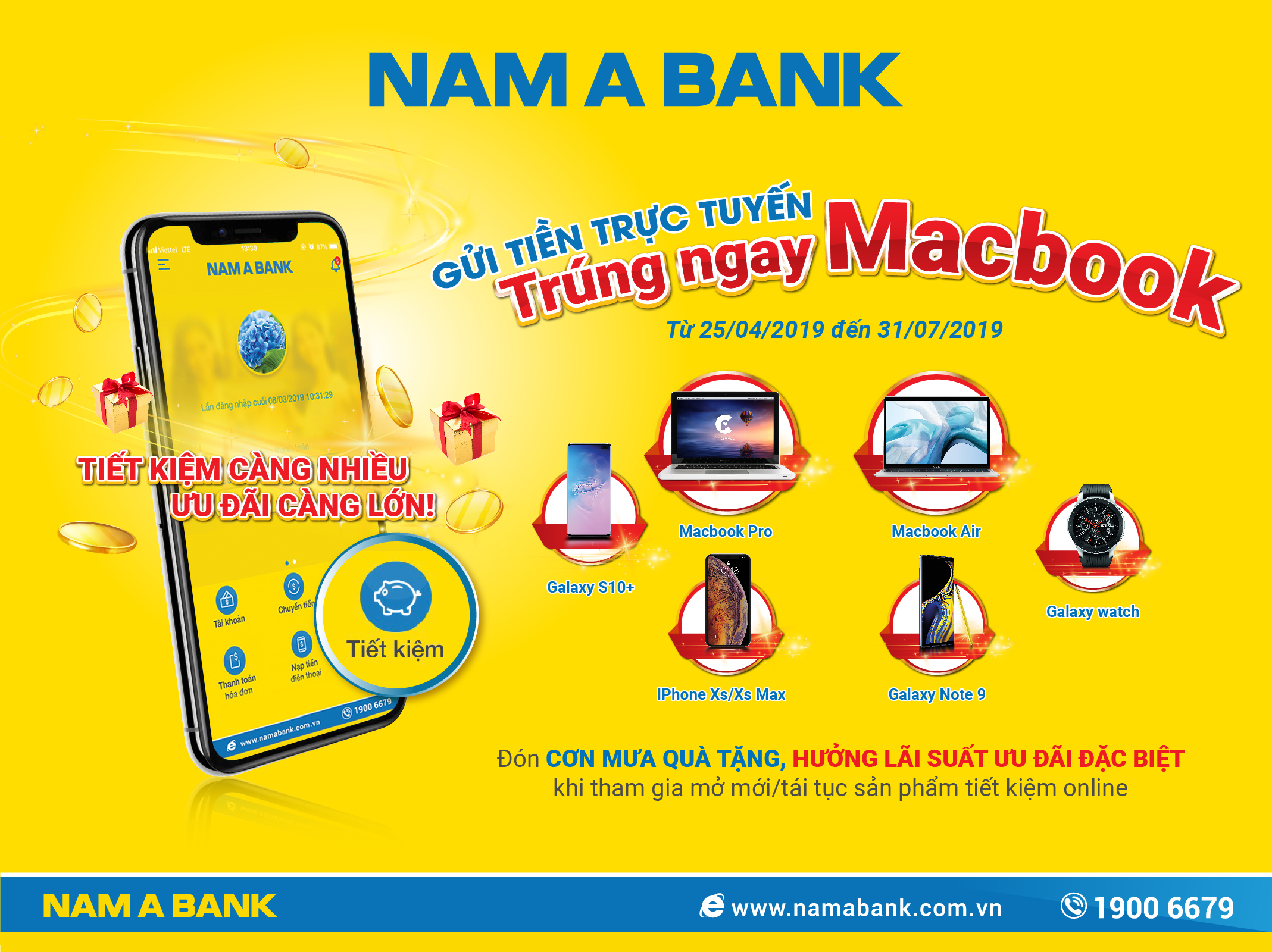 Nam A Bank trao thưởng “khủng” cho khách hàng