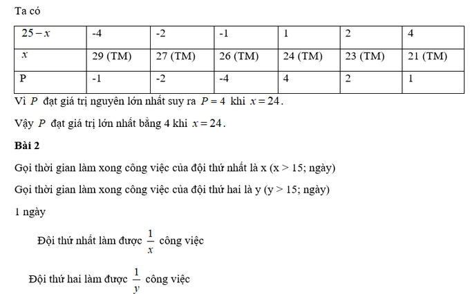 Gợi ý giải đề Toán thi vào lớp 10 công lập ở Hà Nội