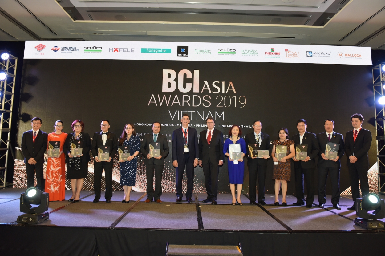 BCI Asia Award vinh danh Top 10 Chủ đầu tư hàng đầu Việt Nam 2019