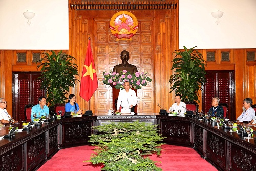 Phó Thủ tướng Thường trực Trương Hòa Bình phát biểu tại buổi tiếp.