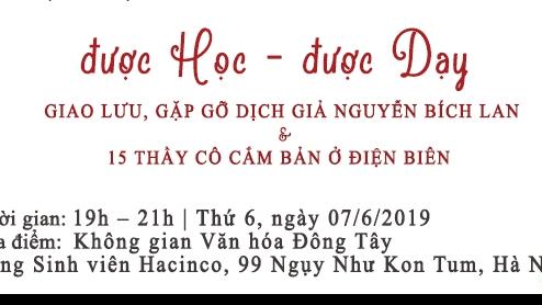 Cùng dịch giả Nguyễn Bích Lan trò chuyện với giáo viên cắm bản về