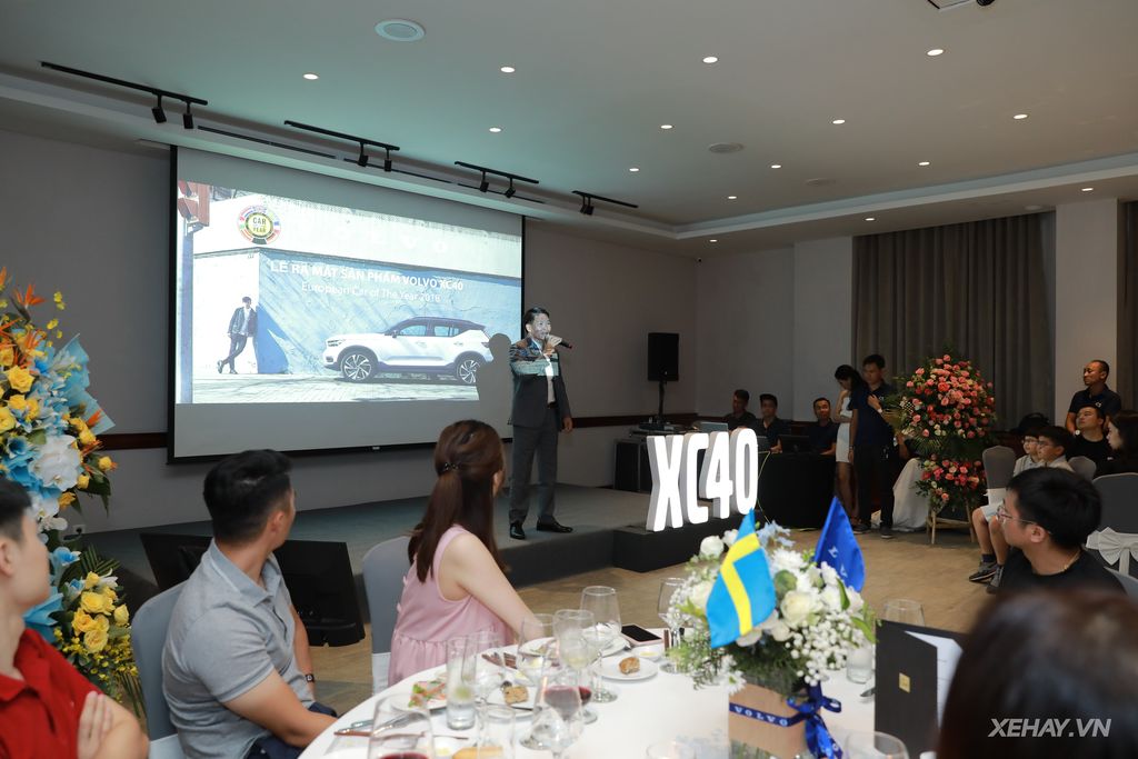 Chủ tịch Công ty cổ phần Bắc Âu - Nhà phân phố Volvo tại Việt Nam phát biểu trong buổi lễ