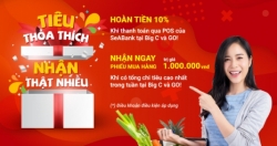 Sẵn thẻ quốc tế SeABank trong tay, hoàn ngay 10% khi mua sắm tại BigC và GO