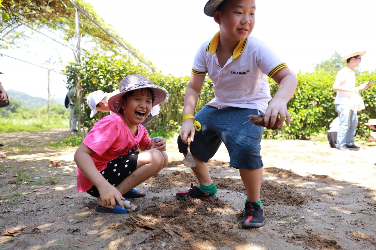 Học sinh khuyết tật Thụy An trải nghiệm 