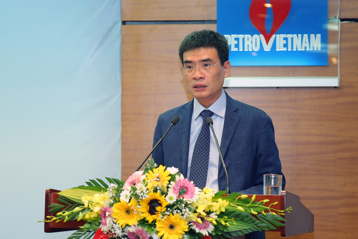 Tổng giám đốc PV GAS Dương Mạnh Sơn phát biểu tại Lễ ký.