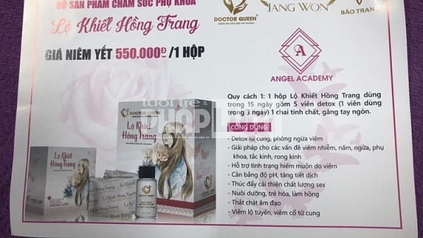 Bí ẩn bên trong sản phẩm Lộ Khiết Hồng Trang, nhãn hàng Doctor Queen có lừa dối khách hàng?