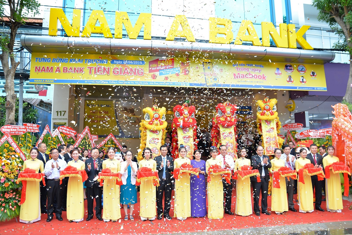Nam A Bank phủ sóng thương hiệu tại Tiền Giang
