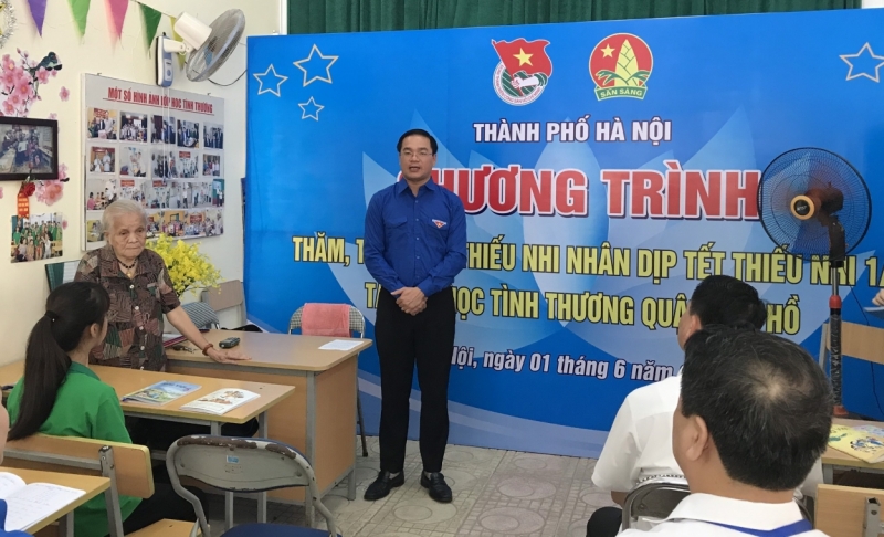 Lãnh đạo Thành đoàn Hà Nội chia sẻ tại chương trình