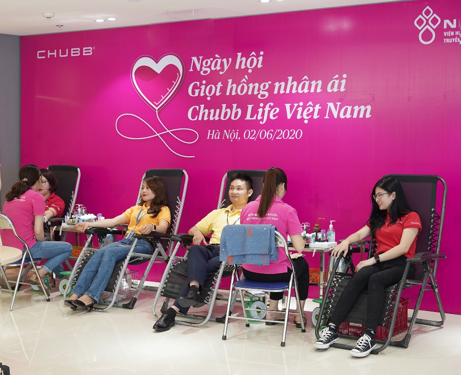 Chương trình được Chubb Life Việt Nam phối hợp với Viện Huyết học – Truyền máu Trung ương thực hiện