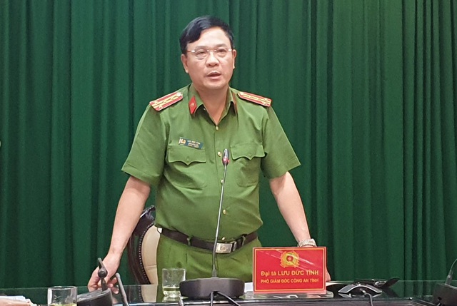 Đại tá Lưu Đức Tỉnh, Phó Giám đốc Công an tỉnh Phú Thọ thông tin điều tra vụ án lừa đảo chiếm đoạt tài sản của phụ nữ