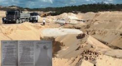 Bà Rịa - Vũng Tàu: UBND huyện Xuyên Mộc xác định Công ty Free Land khai thác trái phép gần 4.500m3 cát