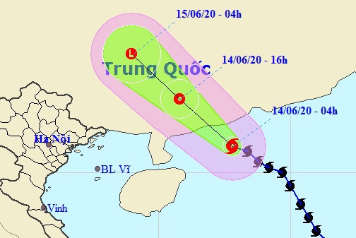 Bão số 1 đi vào Trung Quốc, suy yếu thành áp thấp nhiệt đới