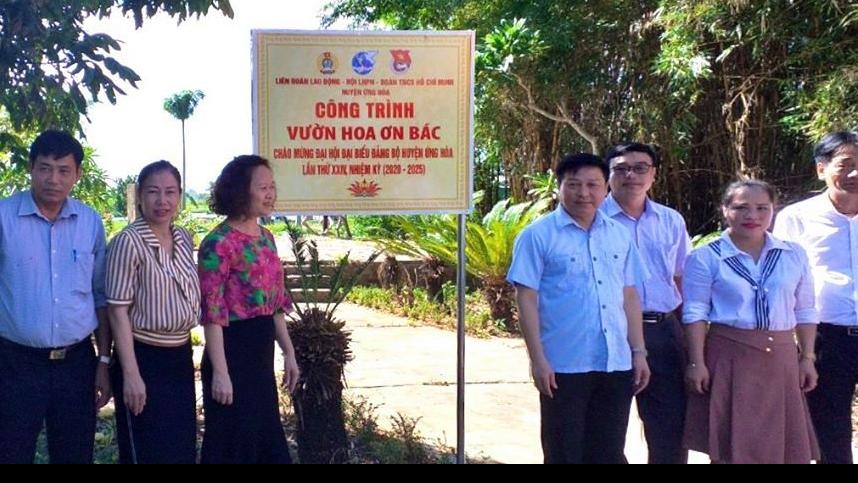 Khánh thành công trình “Vườn hoa ơn Bác”
