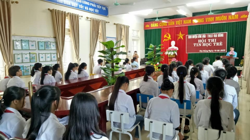 Mô hình điểm Hội thi Tin học trẻ cấp trường năm học 2019-2020 của huyện Ứng Hoà đã diễn ra thành công