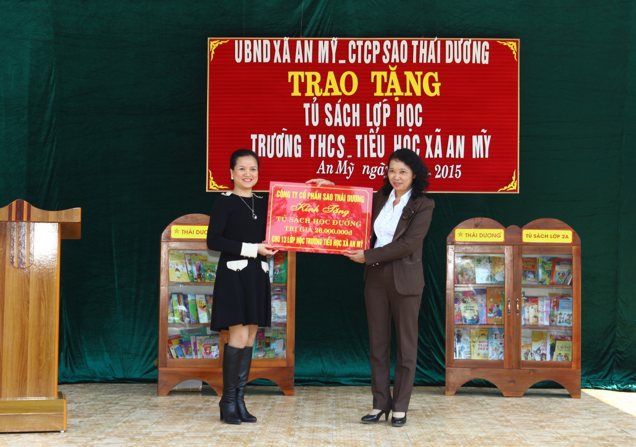 Sao Thái Dương triển khai chương trình “Tủ sách lớp học” từ 2015