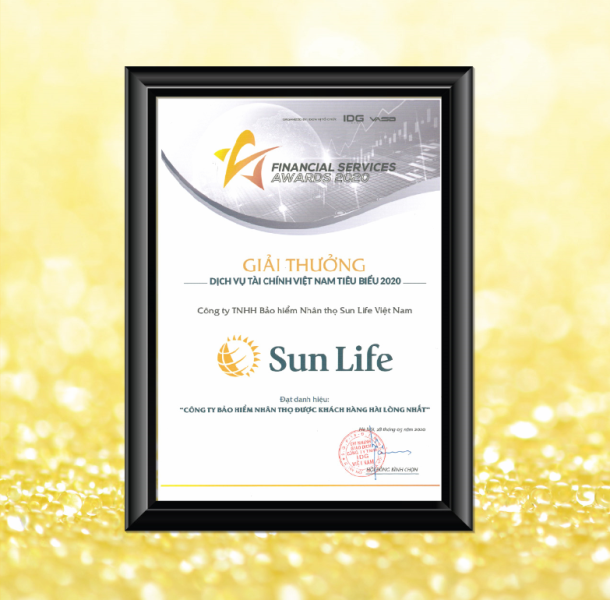 Sun Life Việt Nam được vinh danh là “Công ty Bảo hiểm nhân thọ được khách hàng hài lòng nhất”