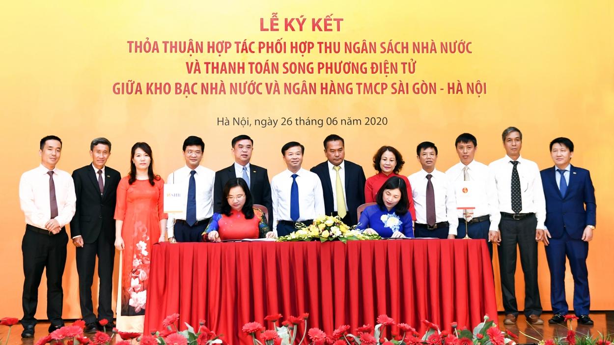 SHB cùng Kho bạc Nhà nước ký thỏa thuận hợp tác song phương