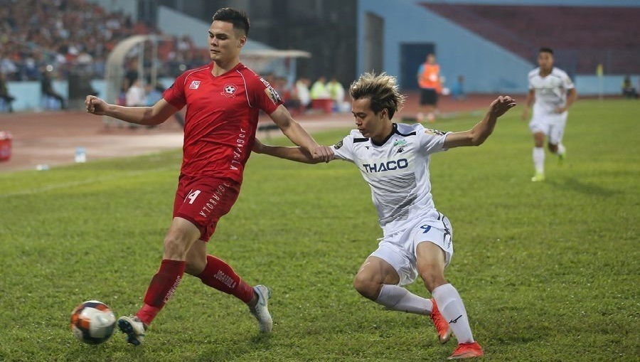 Vòng 7 V-League 2020: Hải Phòng chia điểm với HAGL trên sân Lạch Tray