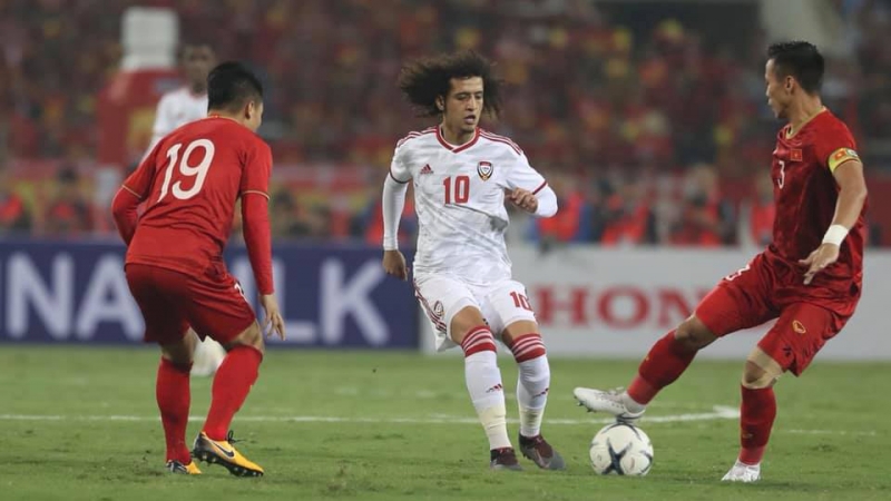 Cầu thủ số 10 Omar Abdulrahman của UAE khiến HLV Luis Pinto ấn tượng.