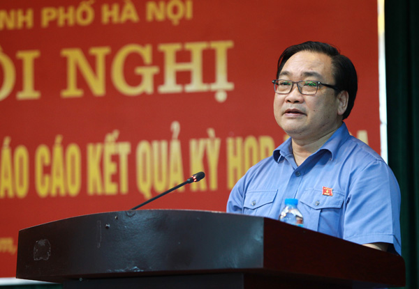 Đoàn đại biểu Quốc hội TP Hà Nội tiếp xúc cử tri quận Bắc Từ Liêm, Nam Từ Liêm