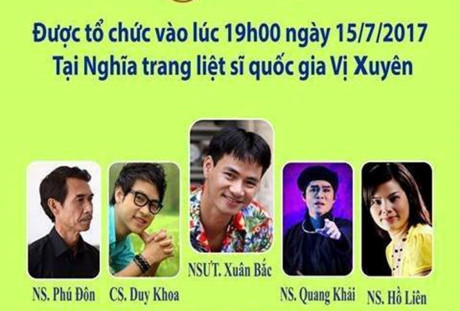 Đêm nhạc tri ân dịp 27/7  tại nghĩa trang Vị Xuyên - Hà Giang