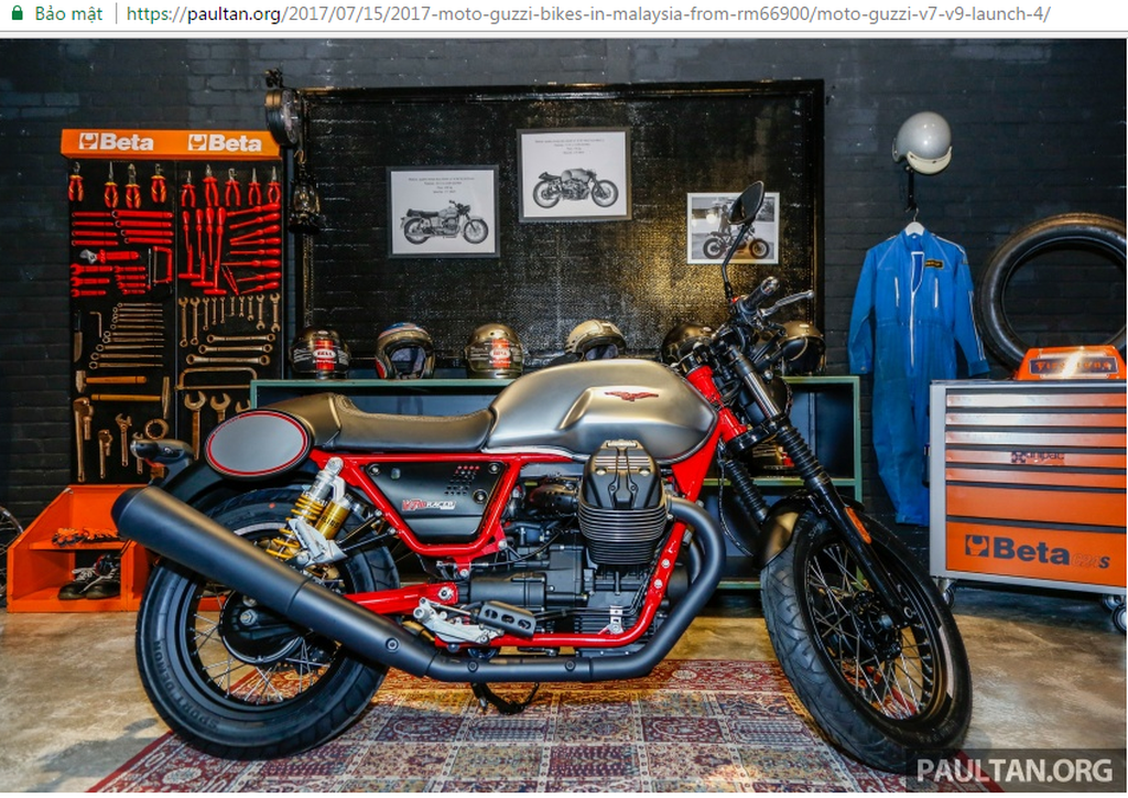 Moto Guzzi giới thiệu 3 mẫu xe mới của tại Malaysia, giá từ 355 triệu VNĐ