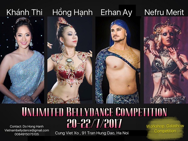 5 vũ đoàn Hàn Quốc sẽ tham gia thi đấu giải Bellydance chuyên nghiệp 2017 tại Hà Nội