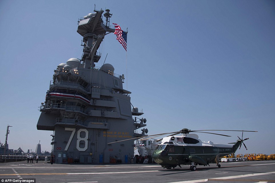 Cận cảnh tàu sân bay 13 tỷ USD của Hải quân Hoa Kỳ