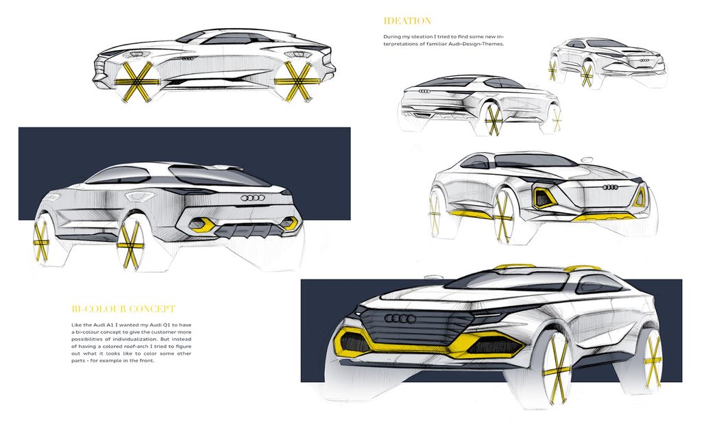 Ngắm nghía bản dựng tưởng tượng của crossover cỡ nhỏ Audi Q1