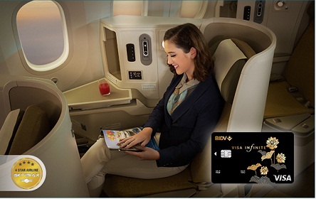 Trải nghiệm tuyệt vời cùng BIDV Visa Infinite
