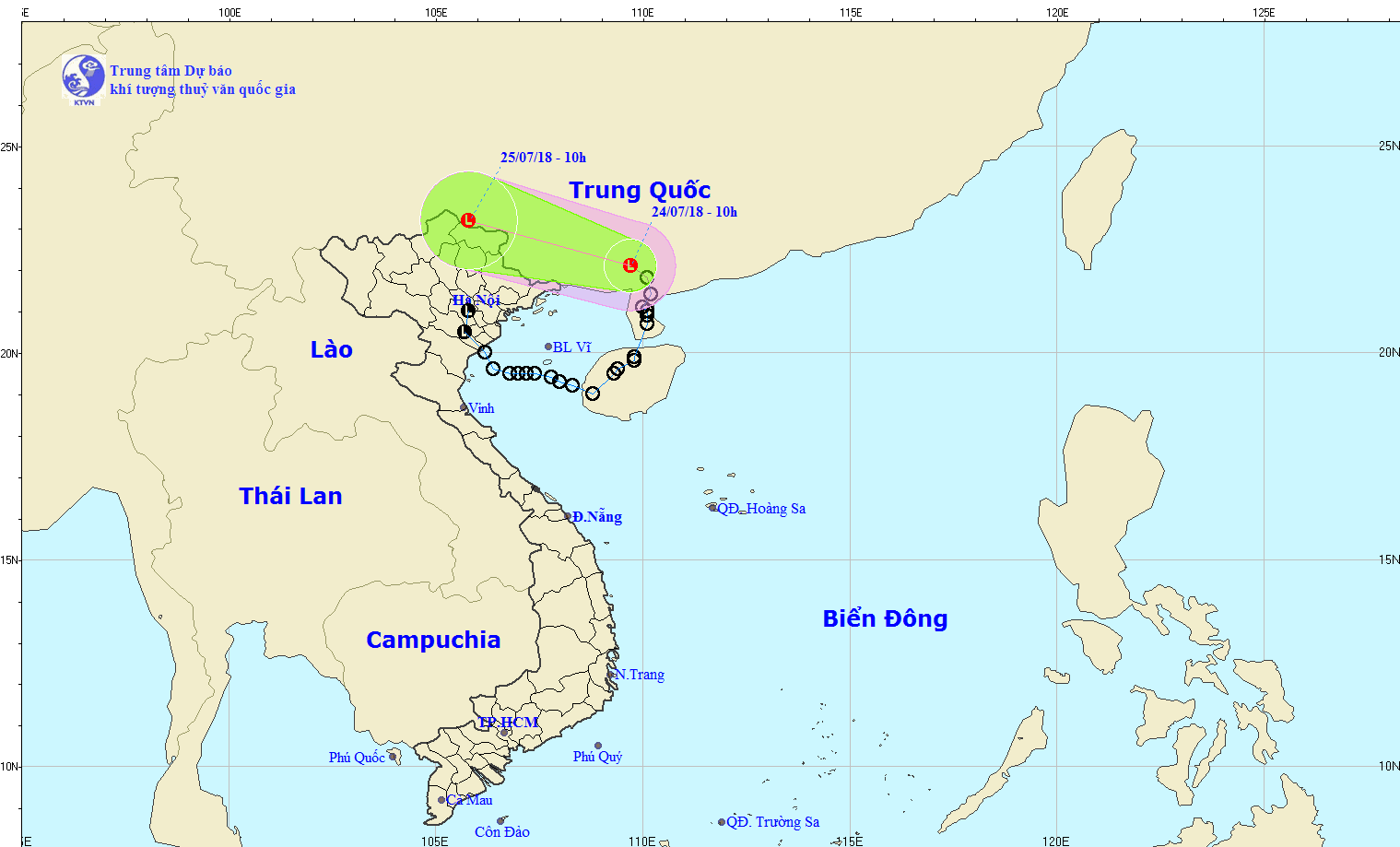 Cảnh báo mưa lớn ở Bắc bộ sẽ kéo dài đến đầu tháng 8