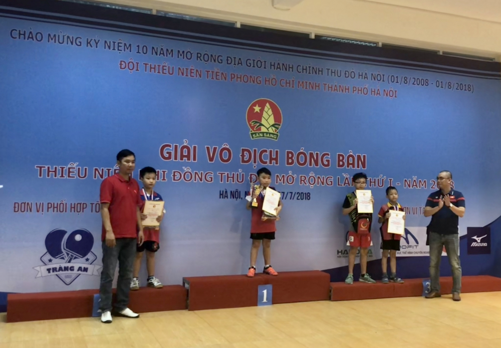 Trao giải Nội dung đơn nam U7-9