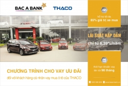 BAC A BANK dành ưu đãi lớn cho khách hàng vay mua xe của THACO