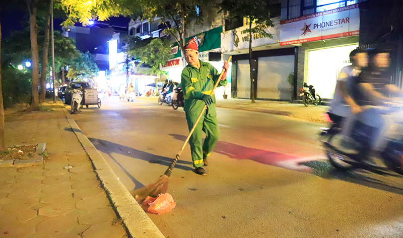 Do có sự phân luồng, điều tiết vận chuyển rác thải hợp lý, nên khu vực nội thành Hà Nội không xảy ra tình trạng ùn ứ rác thải.