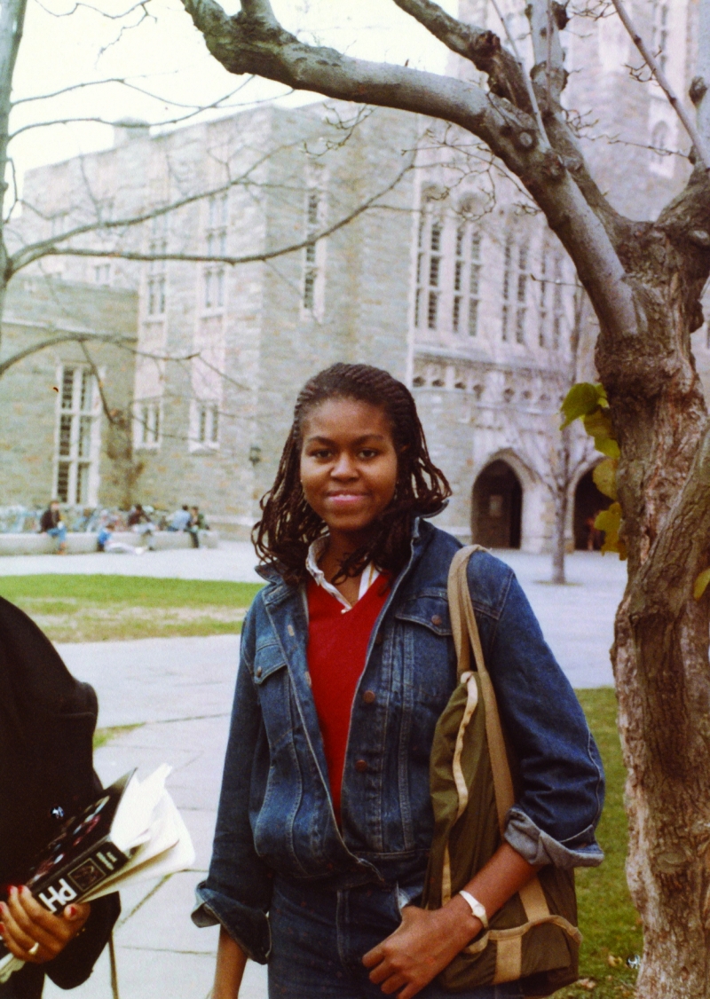 Bà Michelle Obama hồi còn trẻ