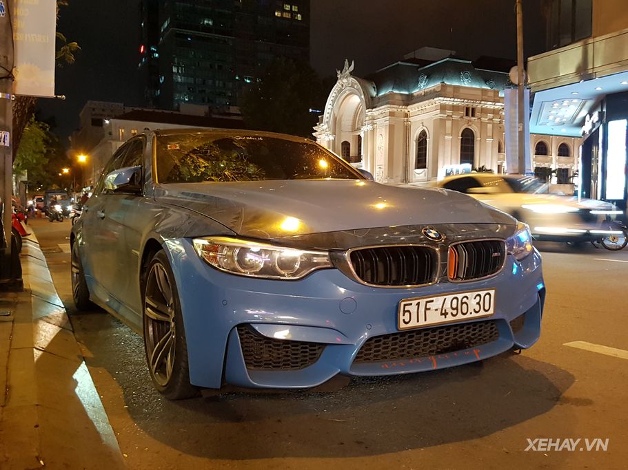 Bắt gặp xế thể thao BMW M3 dạo phố đêm giữa trung tâm Sài Gòn