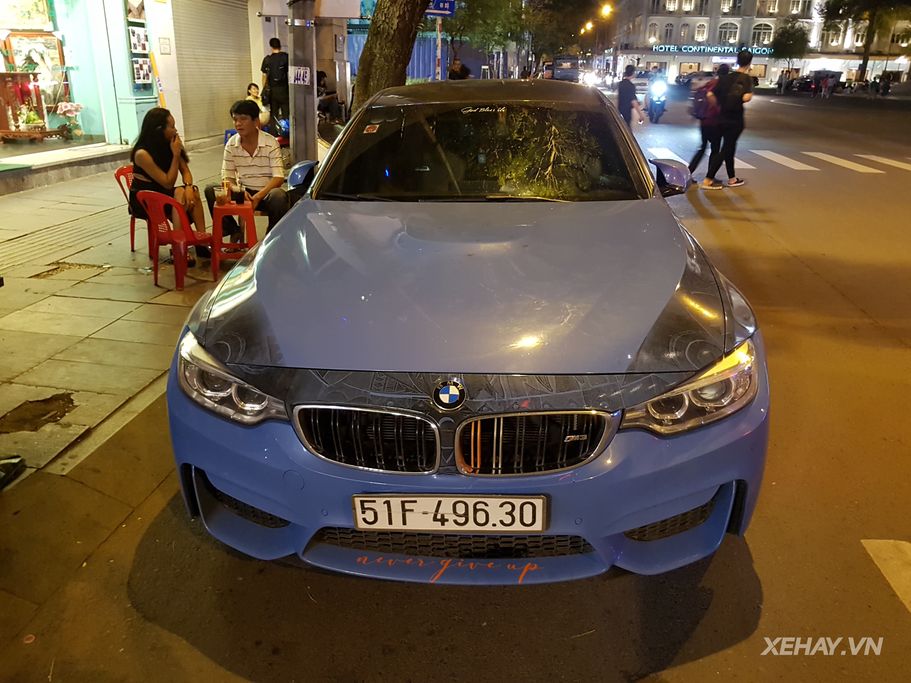 Bắt gặp xế thể thao BMW M3 dạo phố đêm giữa trung tâm Sài Gòn