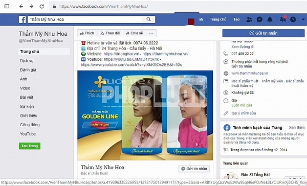 Vẫn rầm rộ trên Fanpage