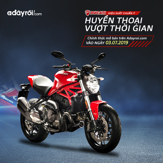 Adayroi đang trực tiếp phân phối 6 dòng xe phân khối lớn cao cấp của Ducati