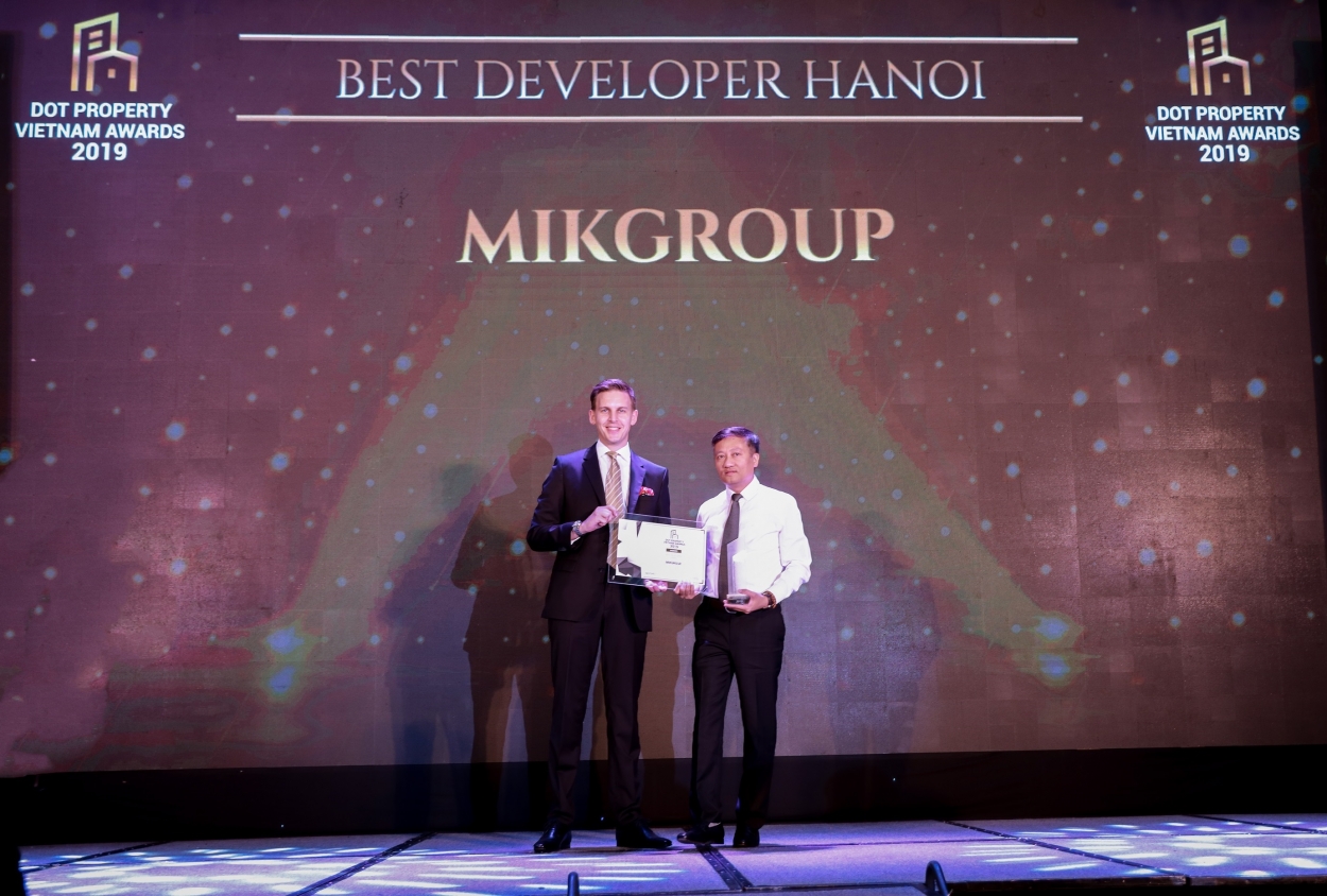 MIKGroup lập hat-trick giải thưởng tại Dot Property Vietnam Awards 2019