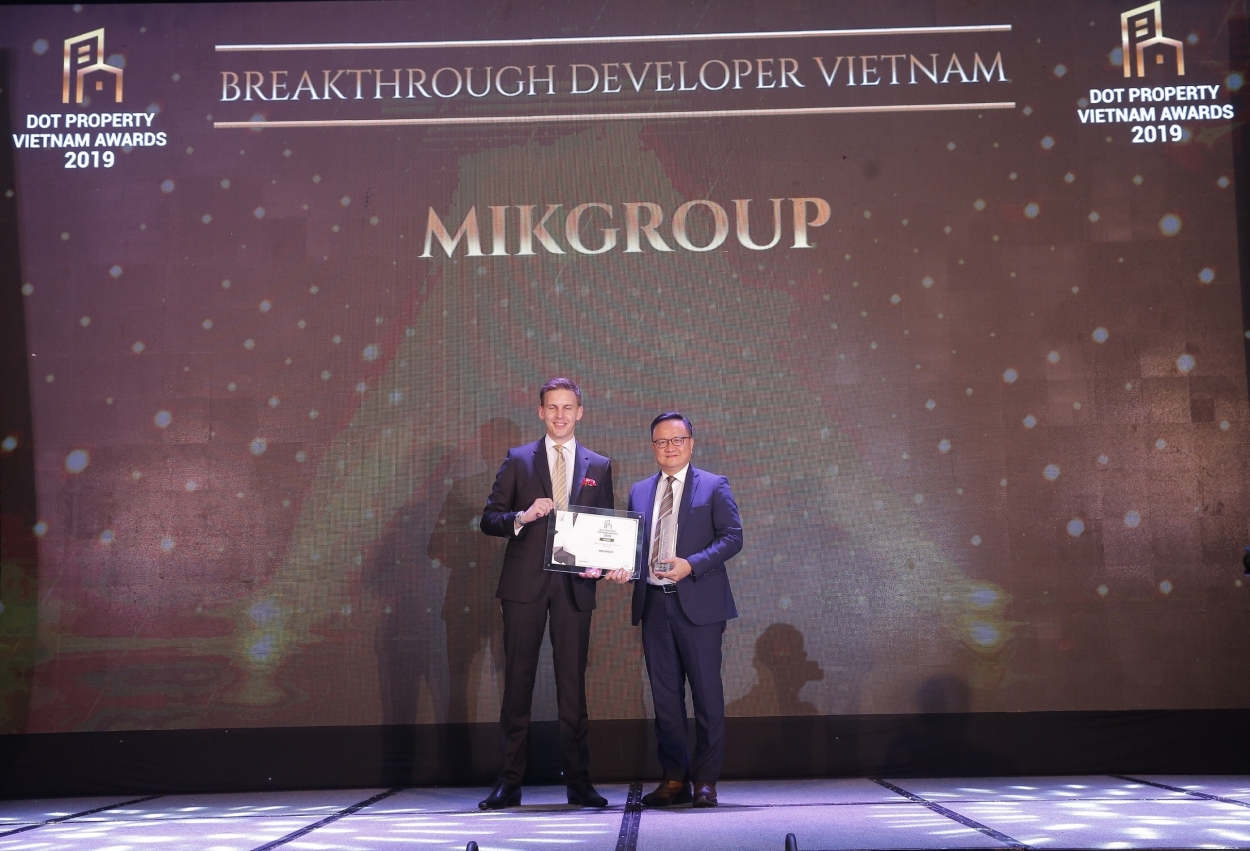 MIKGroup lập hat-trick giải thưởng tại Dot Property Vietnam Awards 2019