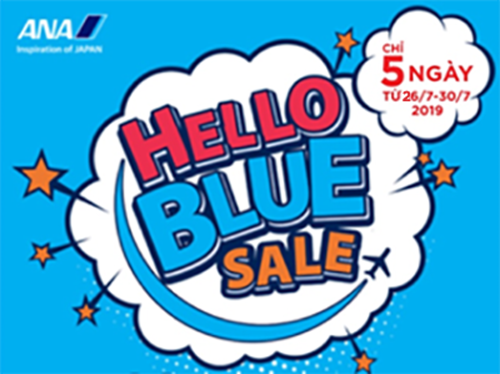 Hãng hàng không ANA triển khai chương trình khuyến mãi lớn “HELLO BLUE SALE”