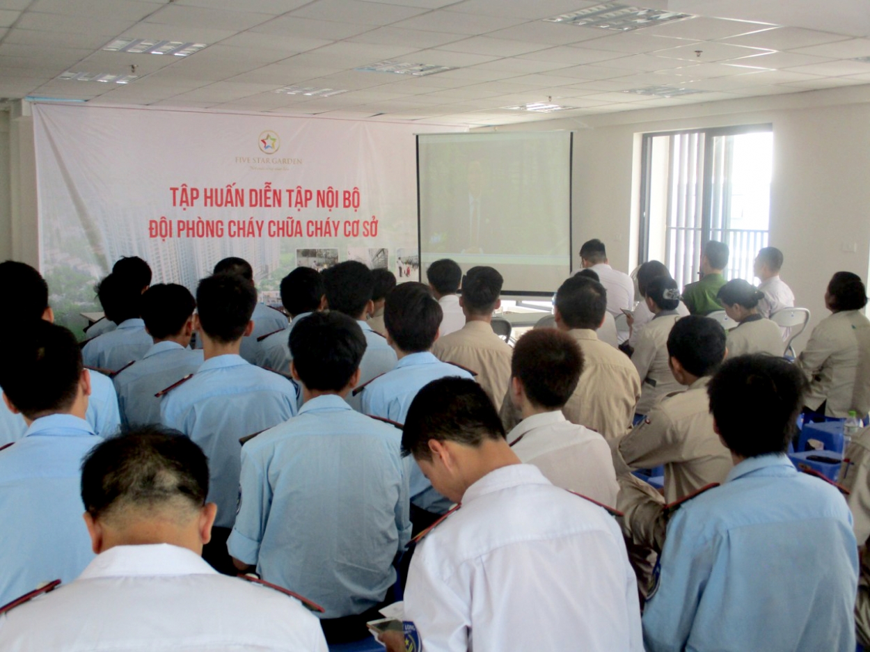 Nâng cao công tác phòng cháy tại Cụm chung cư Five Star Garden