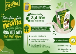 Sữa Nestlé Nesvita 5 loại đậu tiên phong sử dụng ống hút giấy